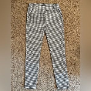 Chocolate B/W skinny pants.  Size L